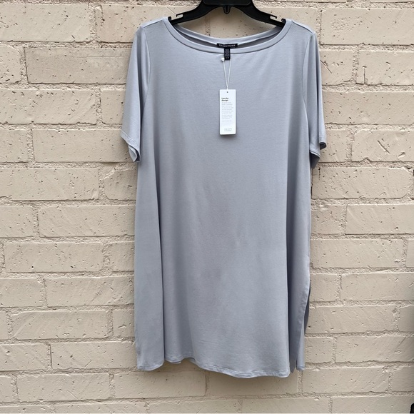 Eileen Fisher Crewneck T-Shirt Dress NEW - Picture 8 of 13